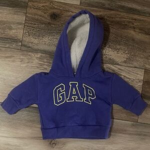 Baby Gap Purple & Yellow Hooded Sweatshirt Baby Girl Size 0-3 Months